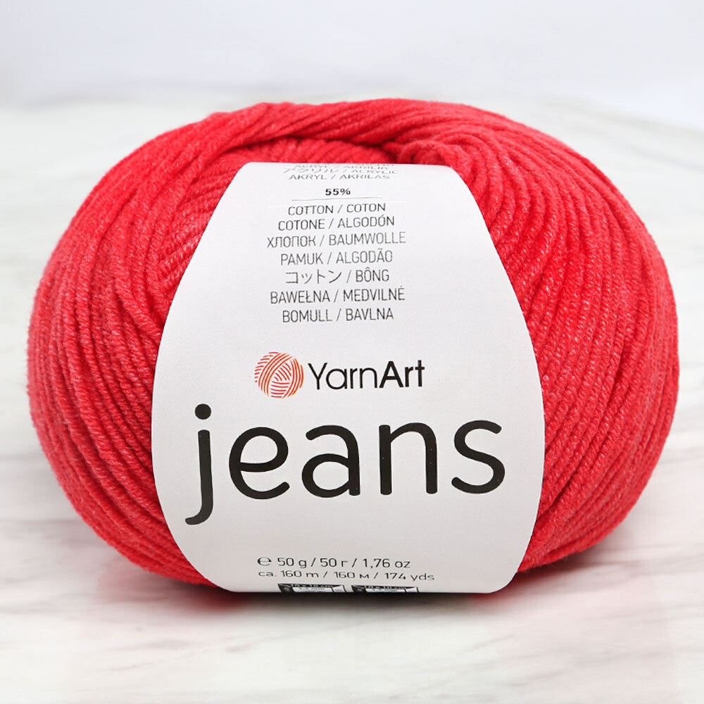 YarnArt Jeans Kırmızı El Örgü İpi - 26